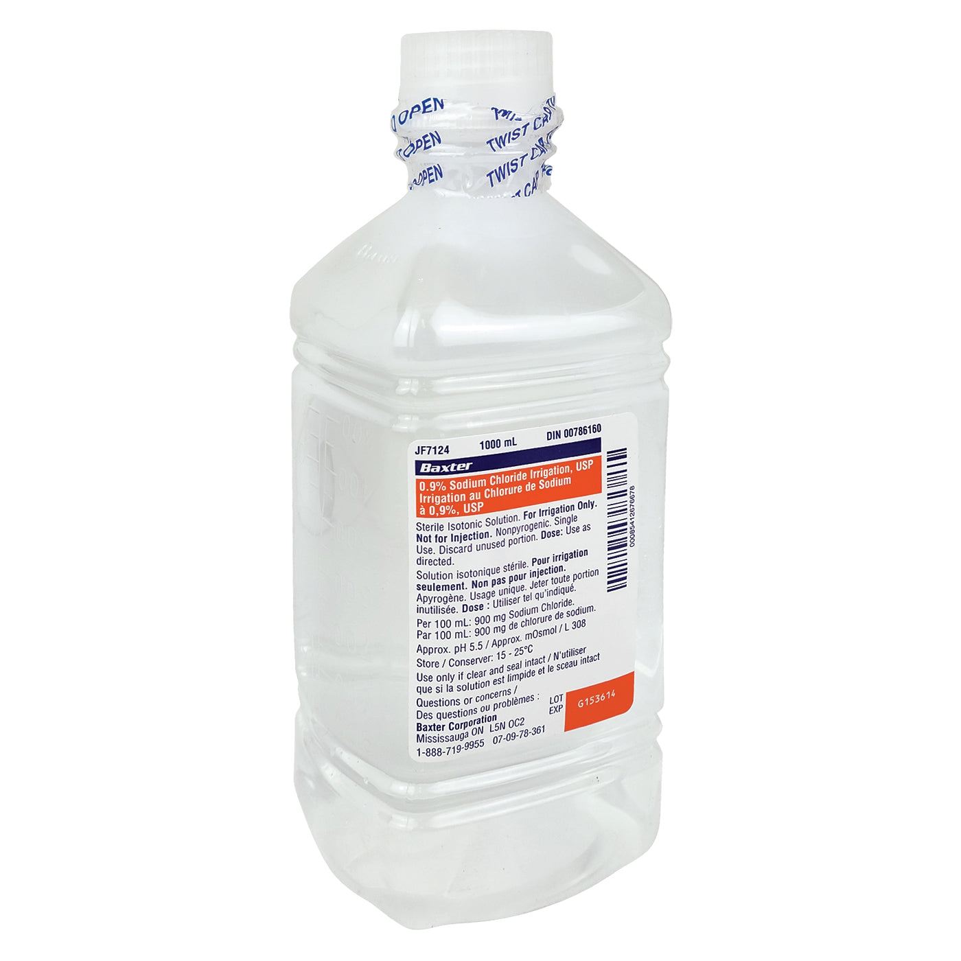 Baxter Saline Solution - 500ml or 1000ml