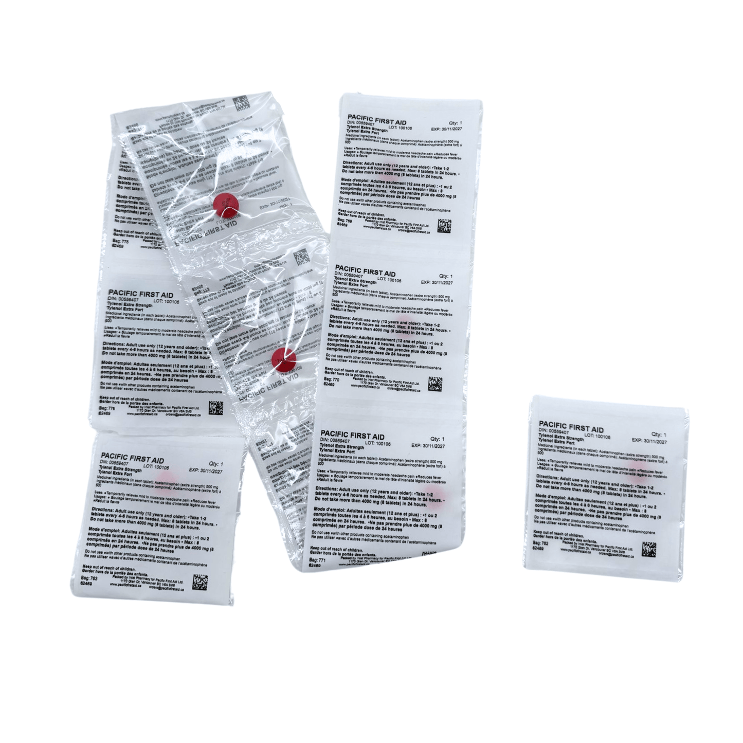 Acetaminophen 500mg (Pack of 1 Tablets)