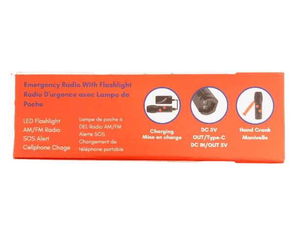 Emergency Radio with Built-in Flashlight