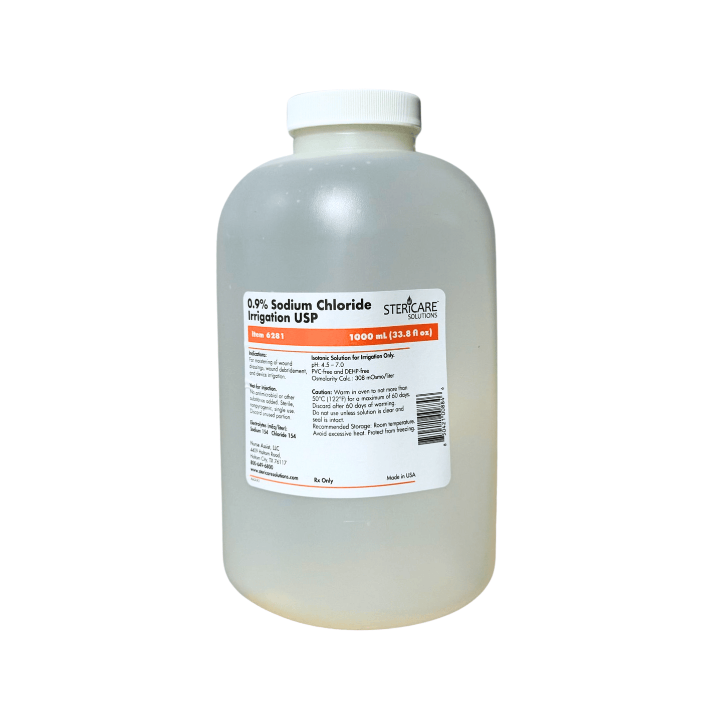 SteriCare Solutions 0.9% Sodium Chloride Irrigation NACL