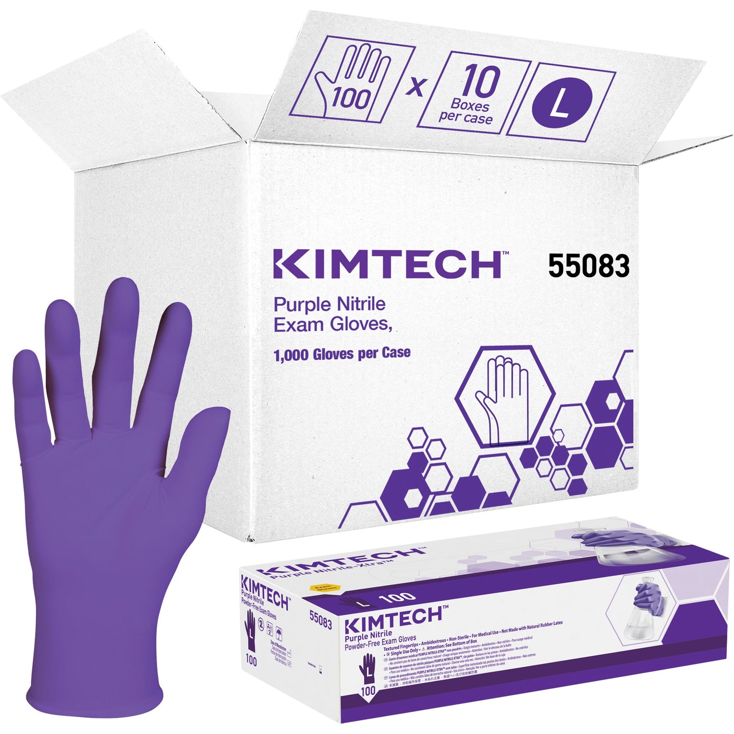 Kimberly-Clark Nitrile Examination Gloves 6-mil Purple