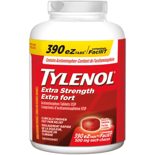 Tylenol 500mg (Acetaminophen) 390 Tablets