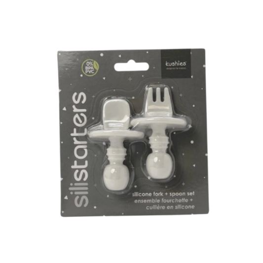 Kushies SiliStarters - Silicone Fork + Spoon Set