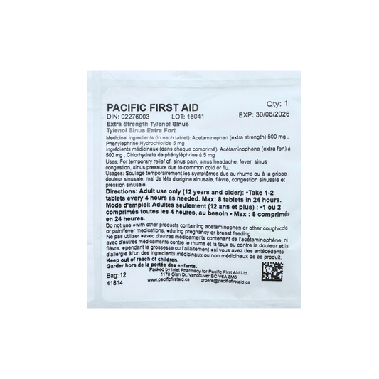 Extra Strength Tylenol Sinus (Pack of 1 Tablet)