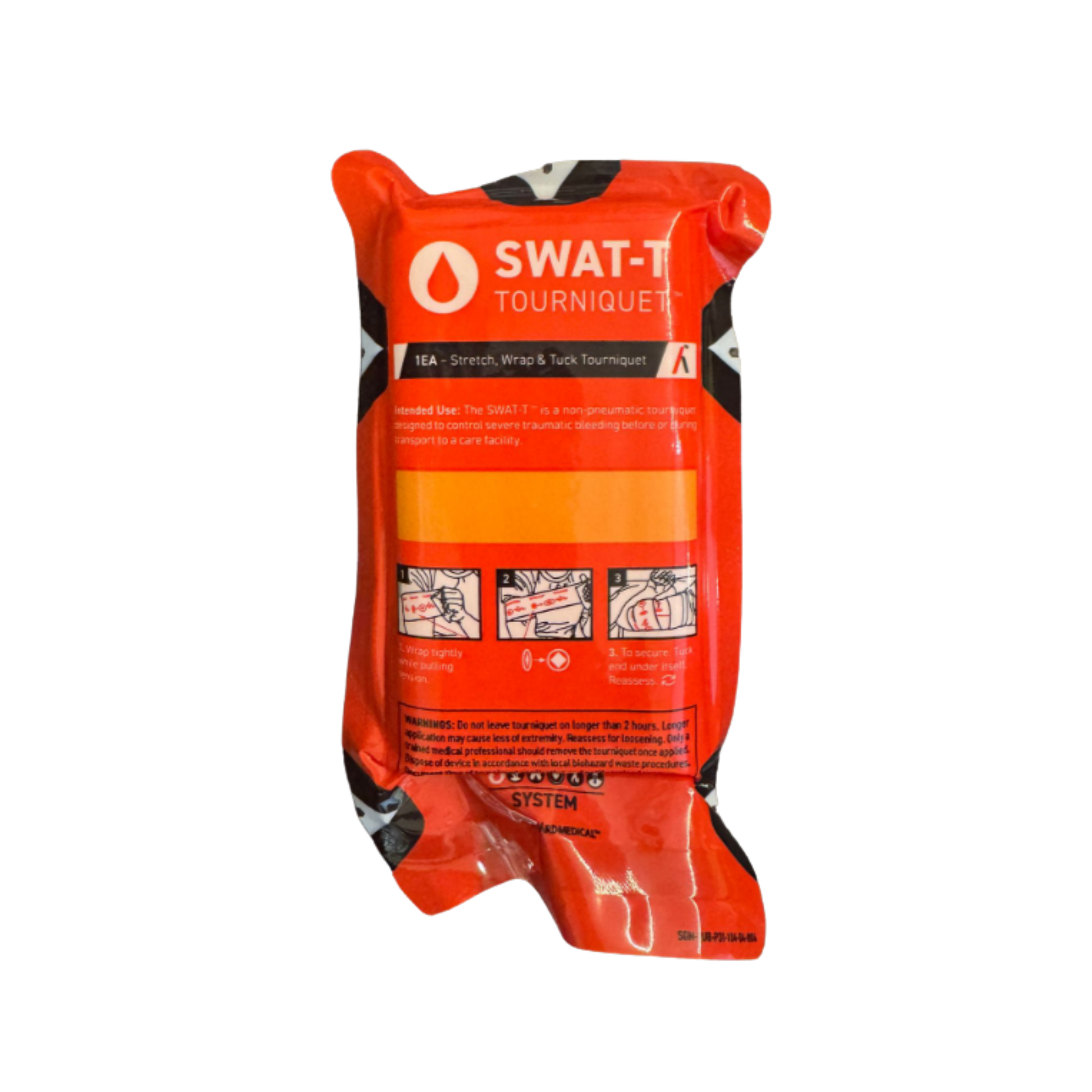 SWAT-T Tourniquet packaging on a white background
