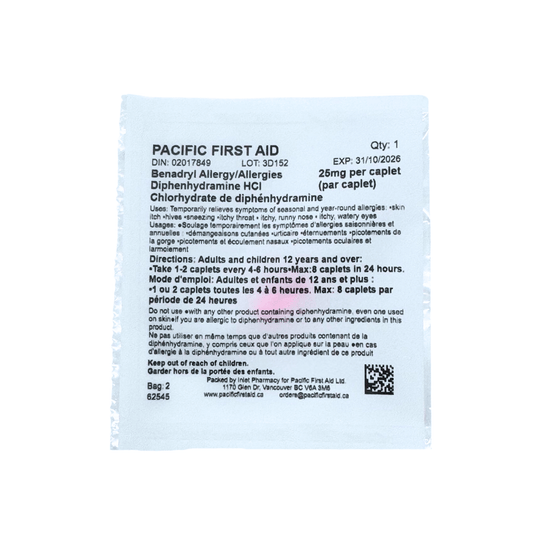Diphenhydramine Hydrochloride 25mg (Pack of 1 Tablet)