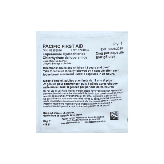 Loperamide 2mg (Pack of 1 Tablet)
