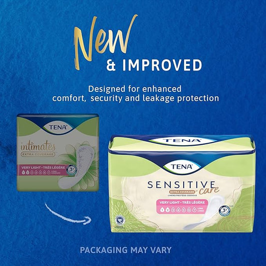 TENA Very Light Female Incontinent Pad Extra coverage 50 count