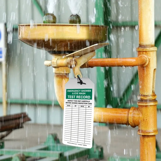 Emergency Shower & Eyewash Test Record Tags