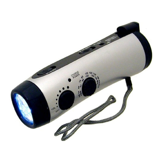 Basic Dynamo Hand Crank Radio with Flashlight and Siren